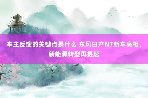 车主反馈的关键点是什么 东风日产N7新车亮相，新能源转型再提速