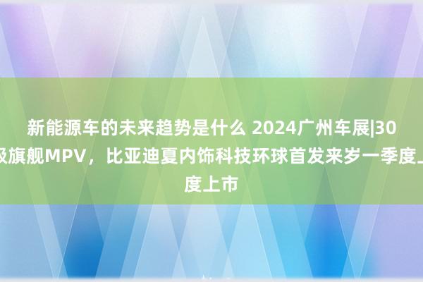 新能源车的未来趋势是什么 2024广州车展|30万级旗舰MP