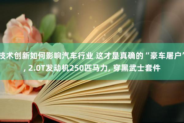 技术创新如何影响汽车行业 这才是真确的“豪车屠户”, 2.0