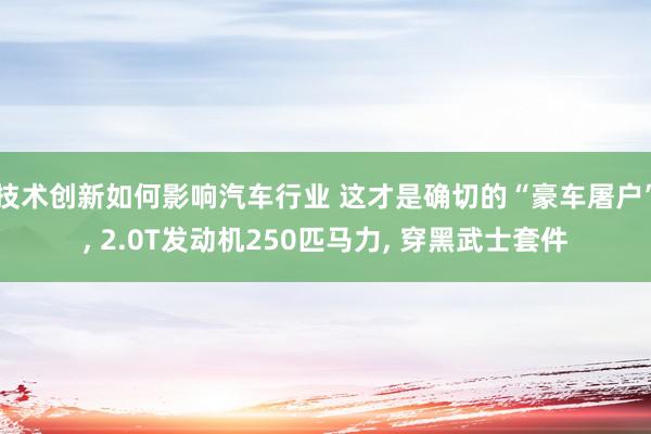 技术创新如何影响汽车行业 这才是确切的“豪车屠户”, 2.0