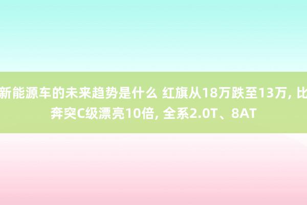 新能源车的未来趋势是什么 红旗从18万跌至13万, 比奔突C