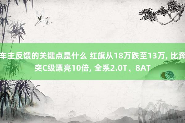 车主反馈的关键点是什么 红旗从18万跌至13万, 比奔突C级