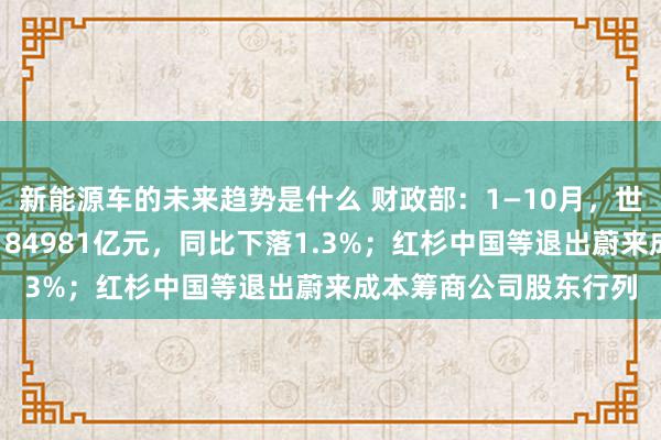 新能源车的未来趋势是什么 财政部：1—10月，世界一般大家预